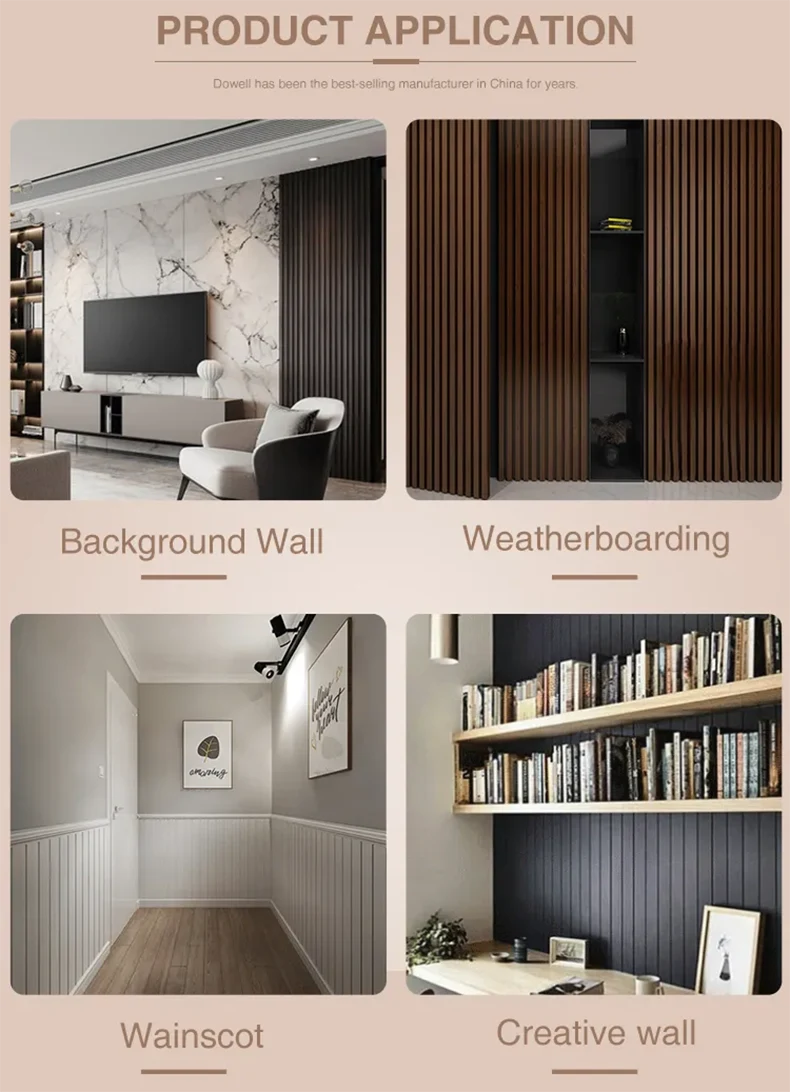 Anti-Rotten Outdoor Exterior WPC Wall Panel